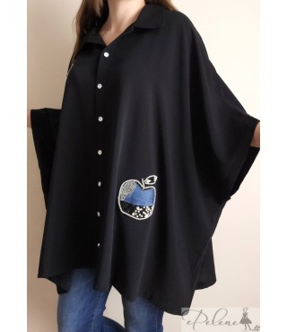 Nauja DW oversize palaidinė su obuoliukais